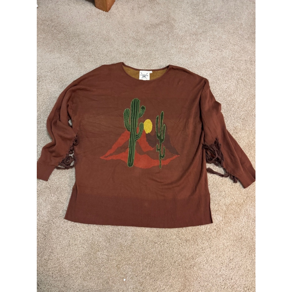 Women's Cotton Rye Sweater XXL Brown
